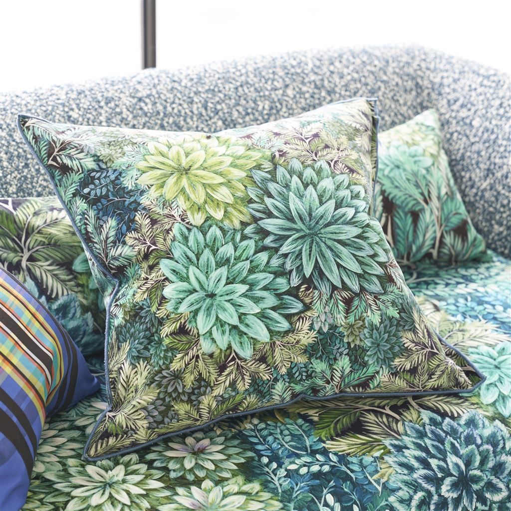 Madhya Cushion By Designers Guild In Azure Blue